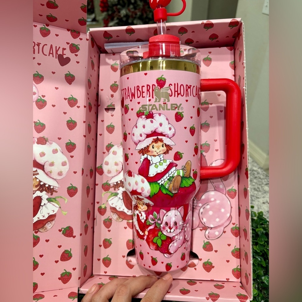 Stanley Pink Strawberry Shortcake Tumbler - Picture 2 of 3